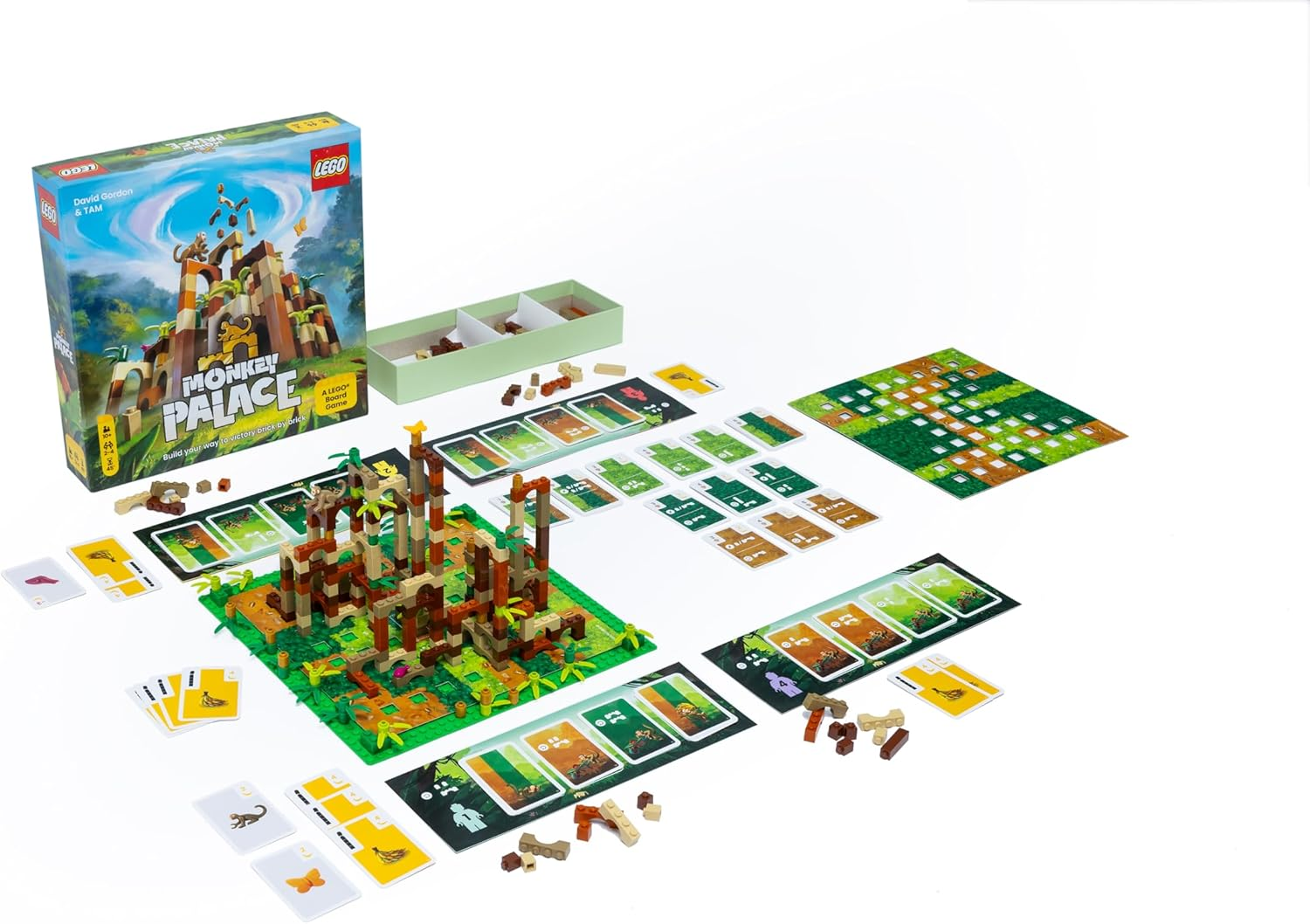 Dotted Games - Monkey Palace: a  Board Game - Build Your Way to Victory Brick by Brick! Fun Family Brick-Building Game for Kids & Adults, Ages 10+, 2-4 Players, 45 Minute Playtime image number 5
