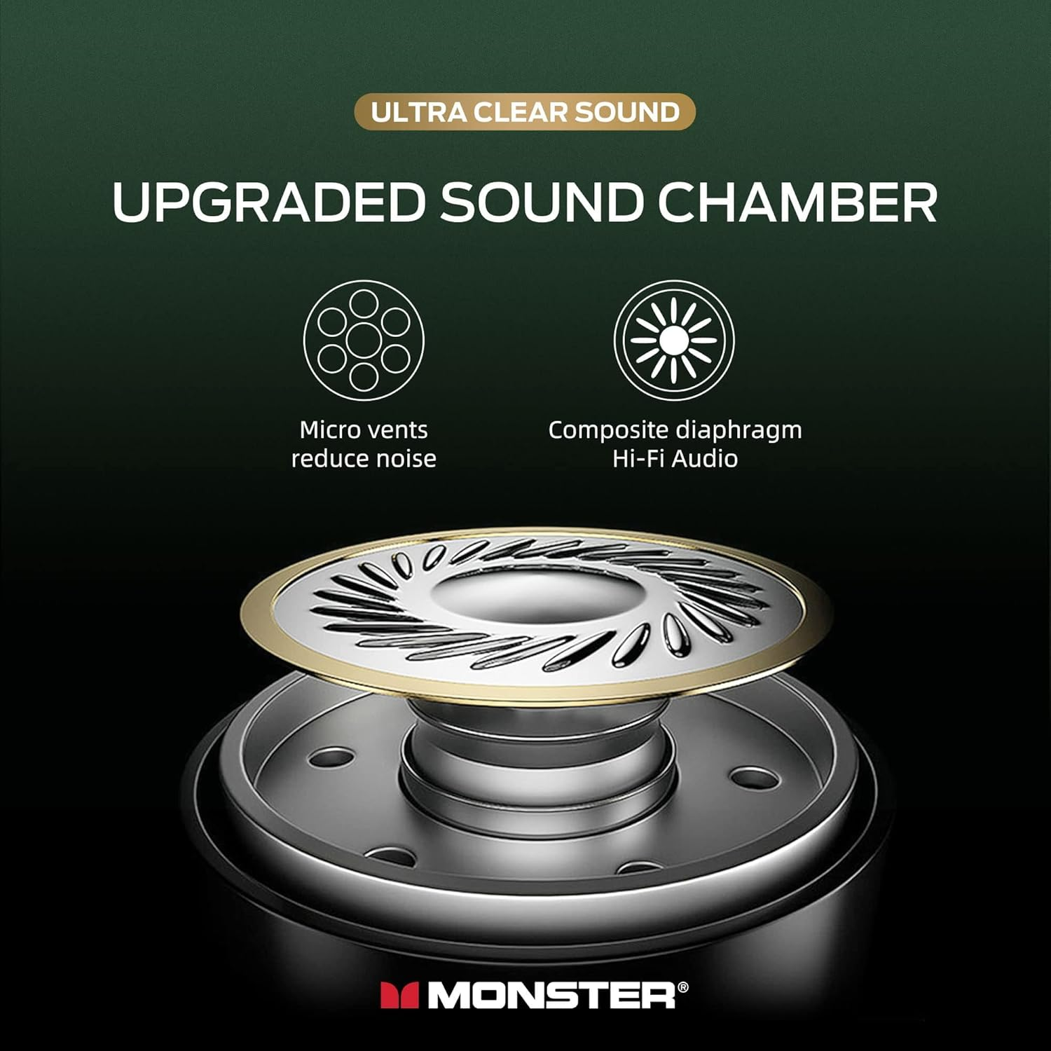 Monster GM01 Gaming Earbuds USB-C Wired Headphones - Built-In Microphone & Volume Control with USB-C Cable Connection, Extra Earbud Tips Included, Compatible with USB Type-C Port Devices - Black image number 3