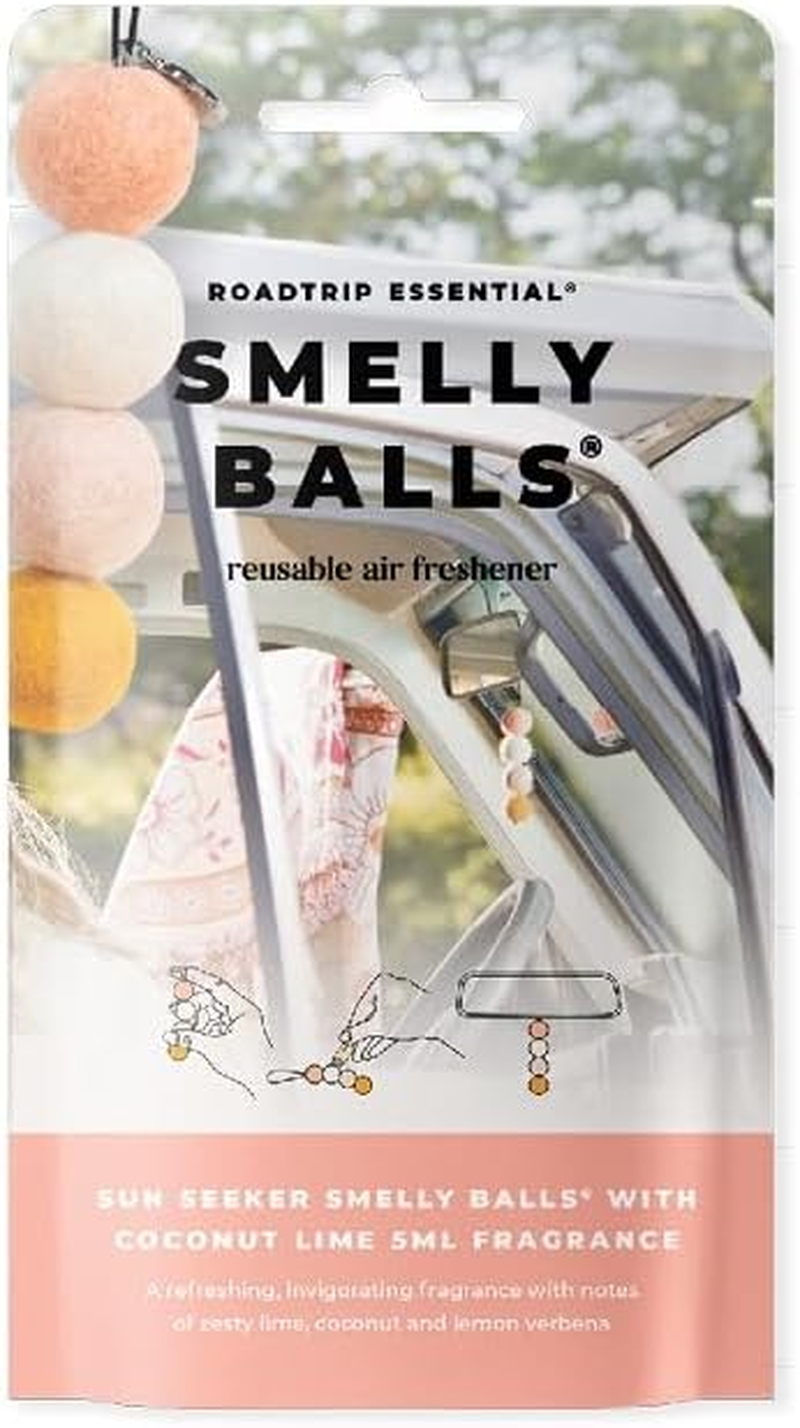 Smelly Balls Sun Seeker Coconut Lime Car Air Freshener Set image number 1