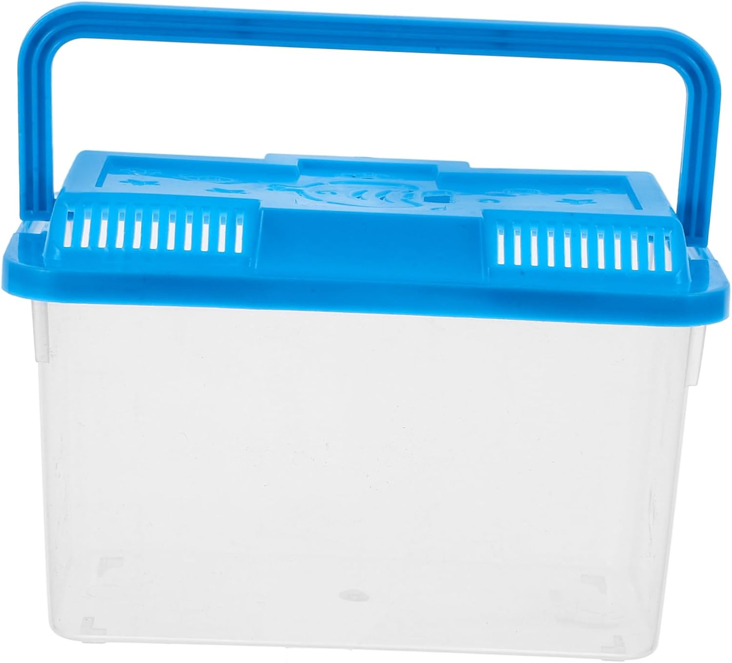 Levemolo Small Fish Tank Box Portable Design for Aquatic Pets Turtles Reptiles Home Decor image number 1