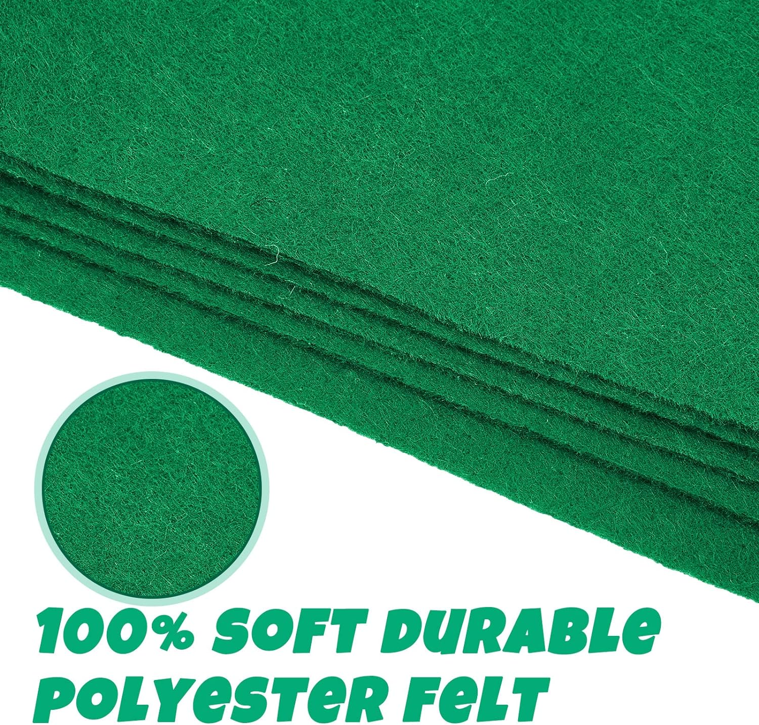 Mixweer 2-Piece Poker Table Top Mat Set &ndash; Premium Green Felt Poker Table Cover (36" X 72") & Casino-Grade Mat, Reversible Foldable Surface for Texas Hold, Blackjack, Dominoes, and Card Games image number 1