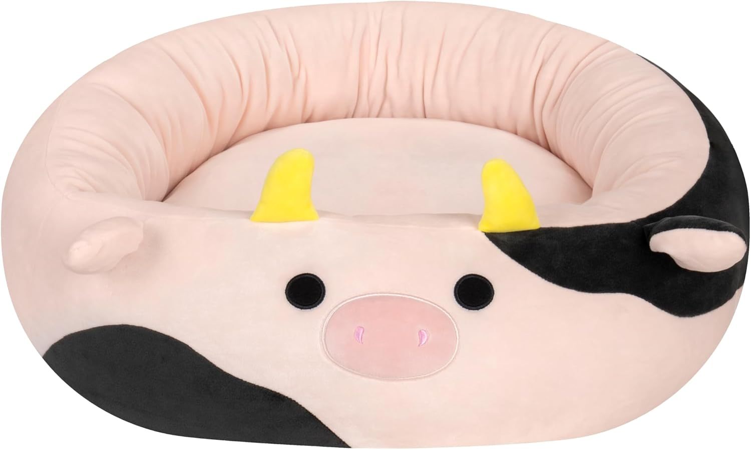 Squishmallows Original 20-Inch Connor the Cow Pet Bed - Small Ultrasoft Official Jazwares Plush Pet Bed image number 5