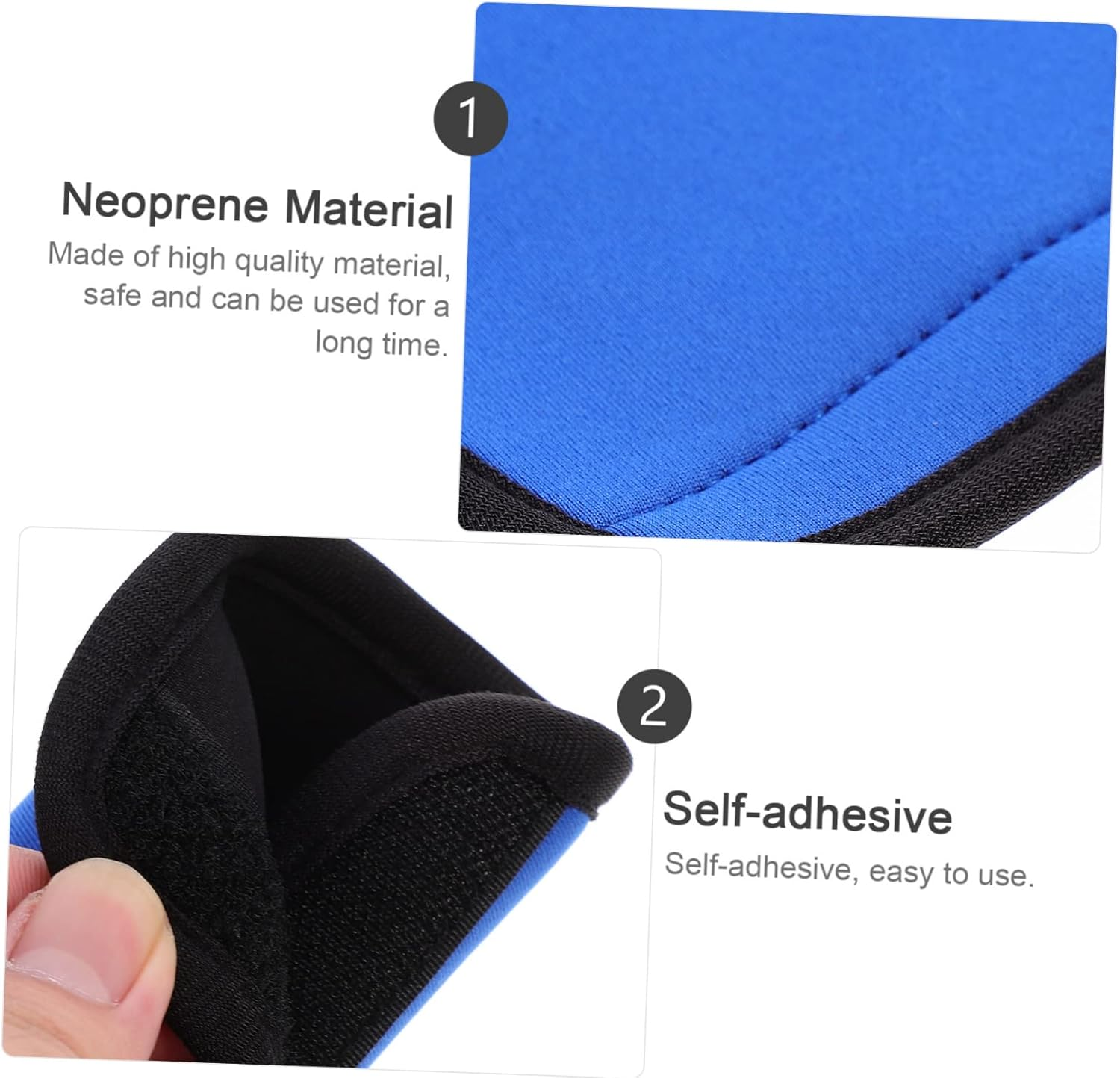 PRETYZOOM 3Pcs Neoprene Luggage Handle Wrap Suitcase Identifier Grip Travel Bag Handle Covers for Purse Wallet Protection for Suitcase Travel Tags and Case Supplies image number 6