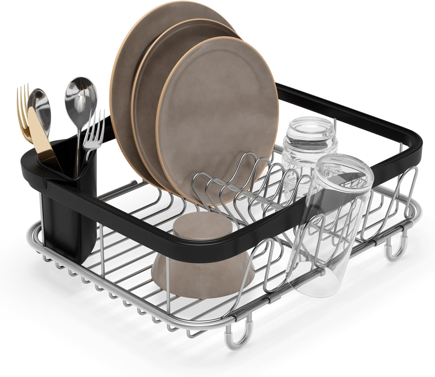 Umbra 1004292-047 Sink Dish Rack, Black Large
