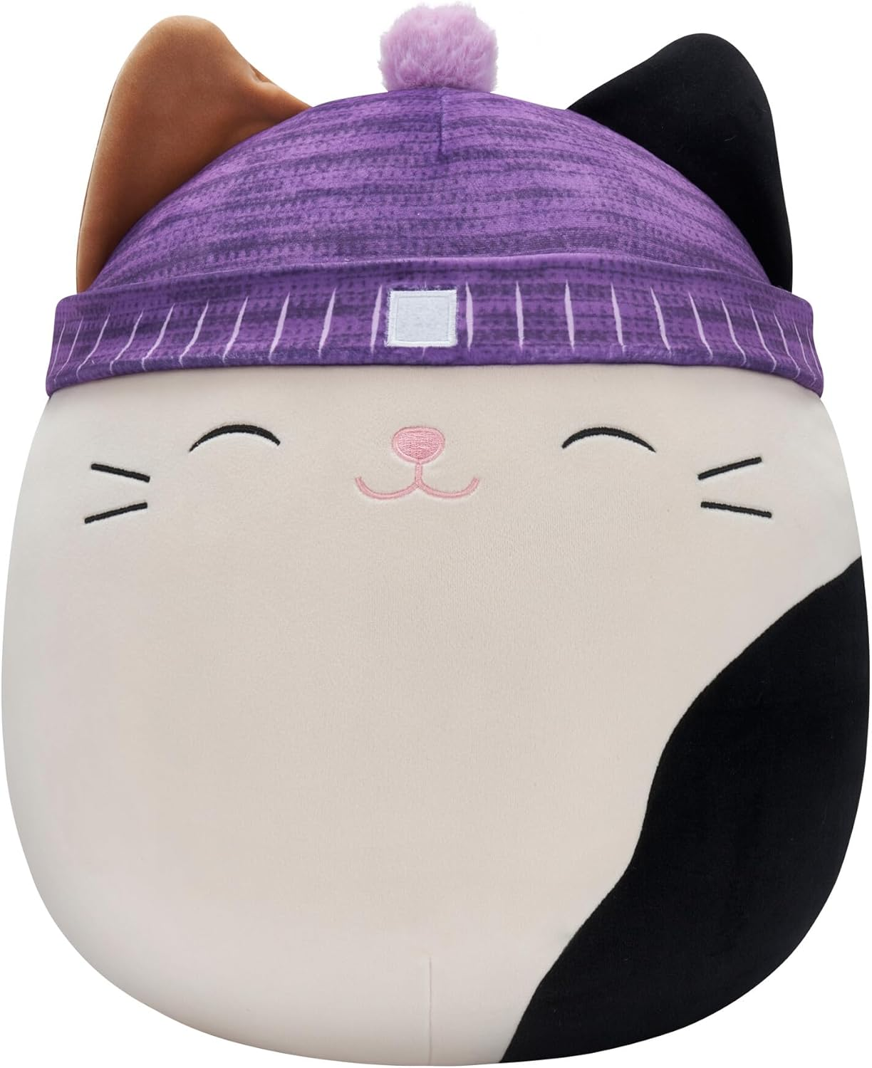 Squishmallows Original 14-Inch Cam Calico Cat with Purple Hat - Large Ultrasoft Official Jazwares Plush