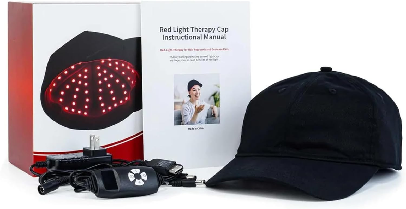 [Femvy] Red LED Light Therapy Cap for Hair Regrowth - 110 LED, Multi-Wavelength, Adjustable Intensity, Fda-Registered image number 1
