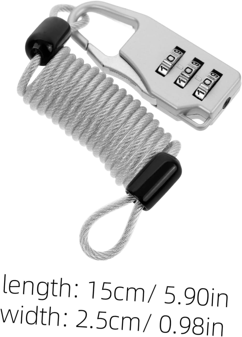 LIGHTAOTAO Travel Security Cable Lock with Combination, Adjustable Steel Wire Luggage Lock for Suitcases, Backpacks, and Outdoor Gear, Anti-Theft Locking Cable for Adults and Travelers image number 5