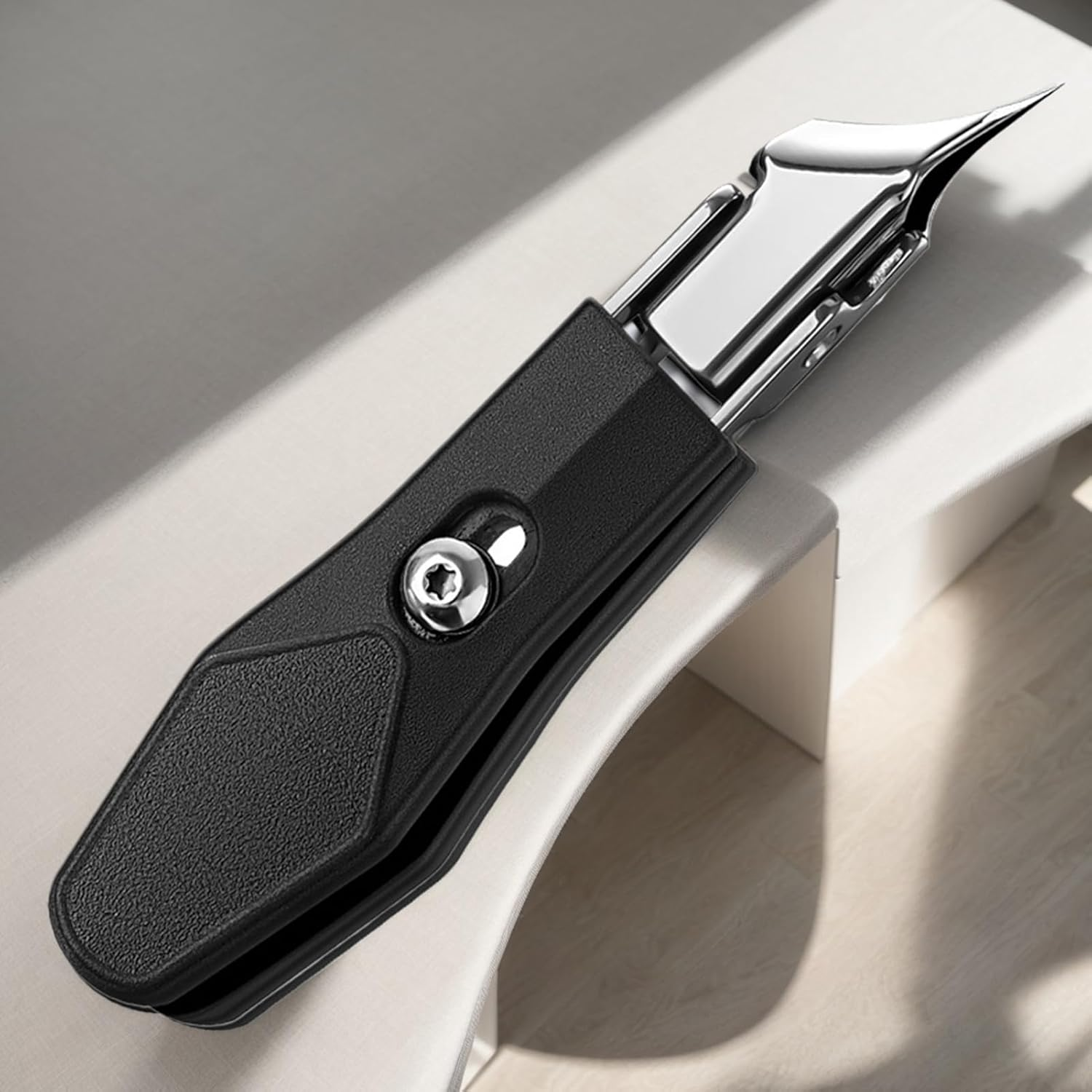 Moreeulsi Angled Nail Clippers | Diagonal Nail Clipper | Precision Remover Trimmer Cutter Grooming Tools for Professional Foot Care Pedicure Travel Home - Black image number 7