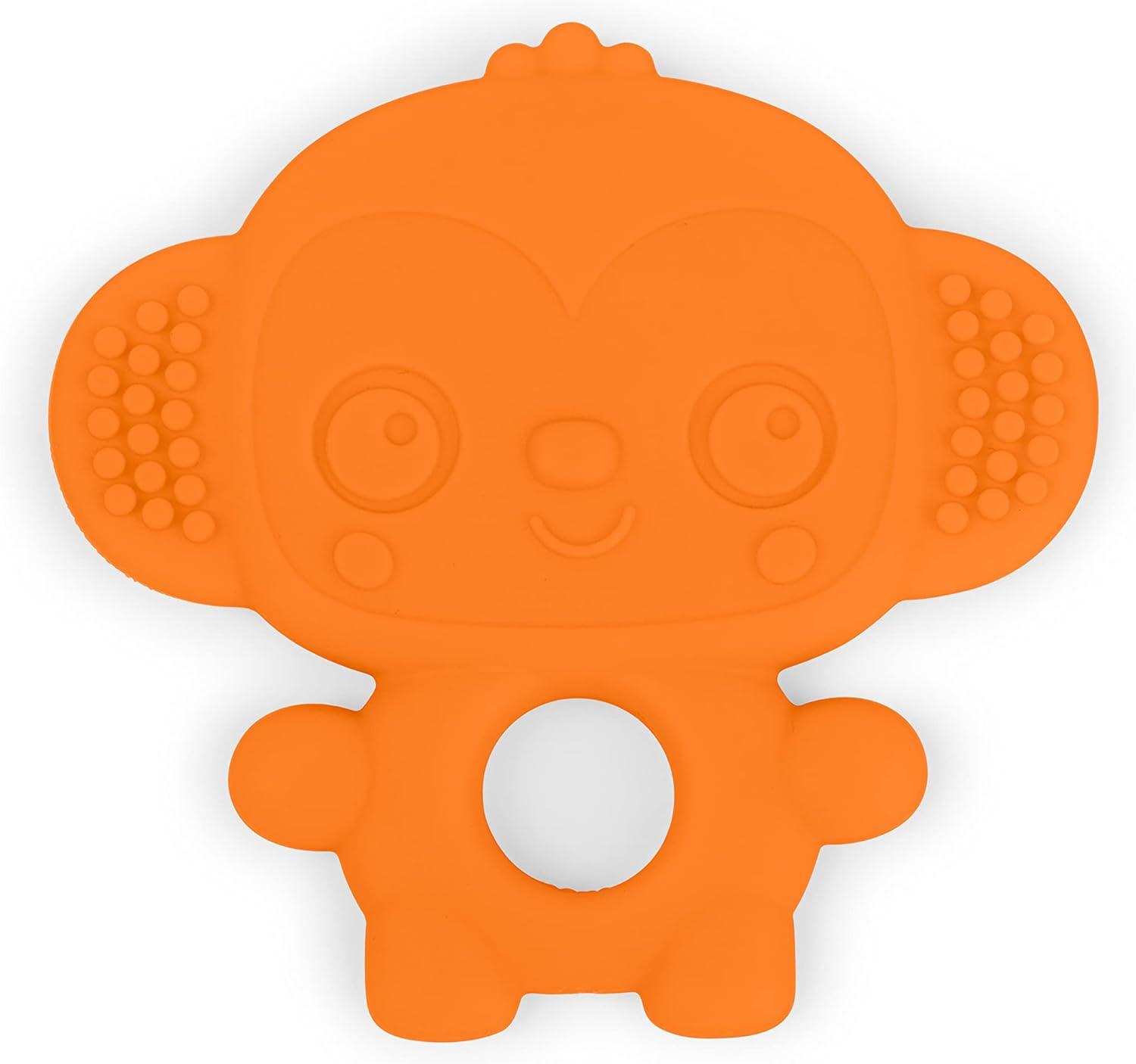 Bright Starts Gummy Buddies 3-Pack Textured Teethers - Bpa-Free Elephant, Lion, Monkey - Unisex, 3 Months + image number 6