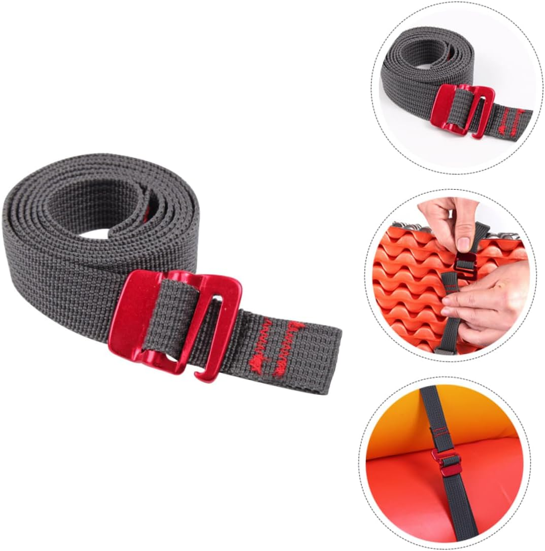 BRIGHTFUFU 2Pcs Outdoor Tie down Straps and Fastening Belts for Camping Tent and Backpack Luggage, Sturdy Nylon Cargo Lashing Straps for Hiking and Travel Gear