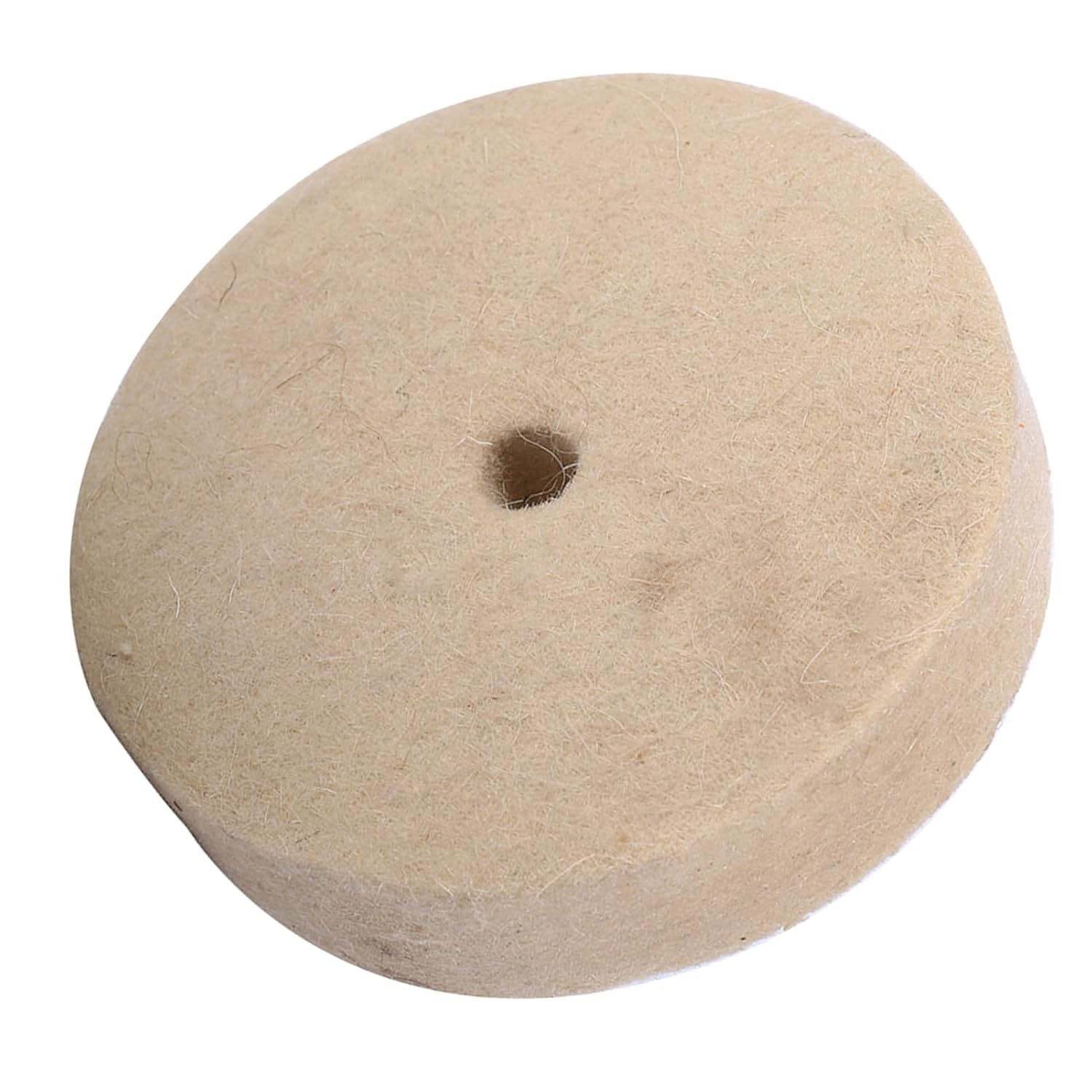 Wool Felt Buffing Wheel, Hard Felt Buffing Polishing Wheels 4In Sheepskin Polisher Pad for Die Grinder Bench Grinder image number 5