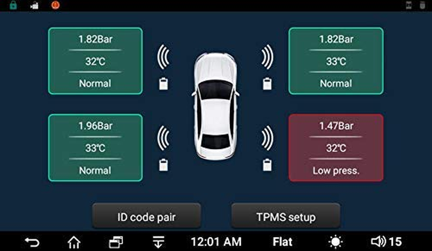 ATOTO AC-UTP1 USB TPMS Tire Pressure Monitoring Sensors System Specified for ATOTO A5/A6/S8/X10 Android Car Stereo Models (Sensors Outside) image number 1