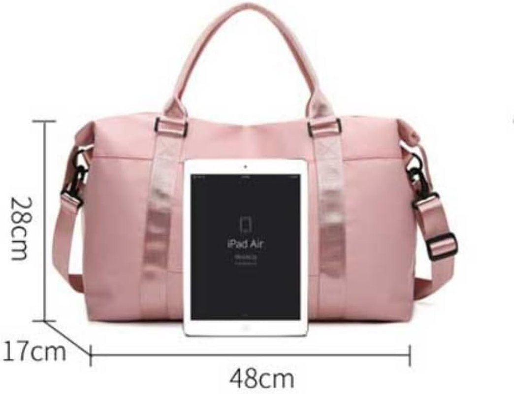 Large Waterproof Travel Duffle Bag with Trolley Sleeve Gym, Duffel Bag Sports Overnight Weekender Bag for Men and Women, Lightweight Carry-On Duffle for Air Travel, Camping, and Workouts image number 1