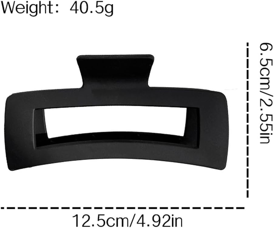 6-Piece Oversized Hair Clip Set, Suitable for Women with a Lot of Hair, Strong and Sturdy Grip Clip, 6 Colors Matte Durable, 5 Inches image number 3