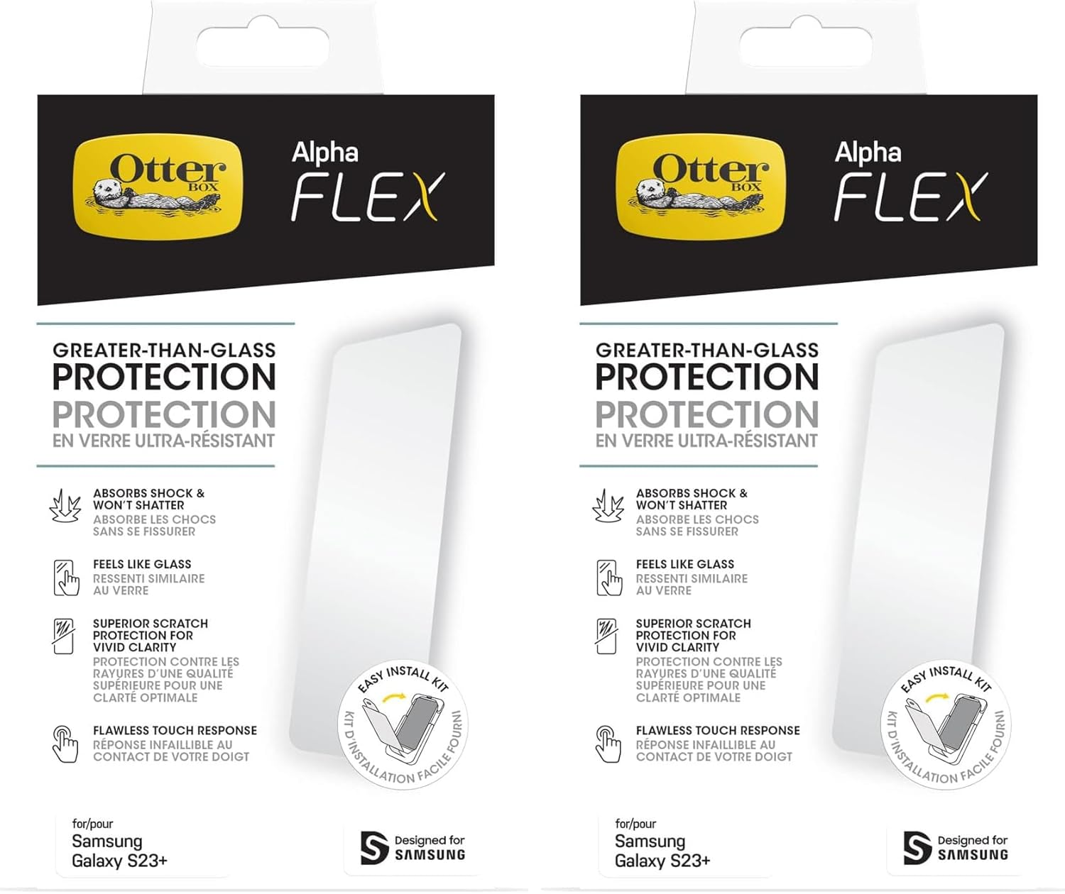 Otterbox ALPHA FLEX ANTIMICROBIAL Screen Protector for Galaxy S23+