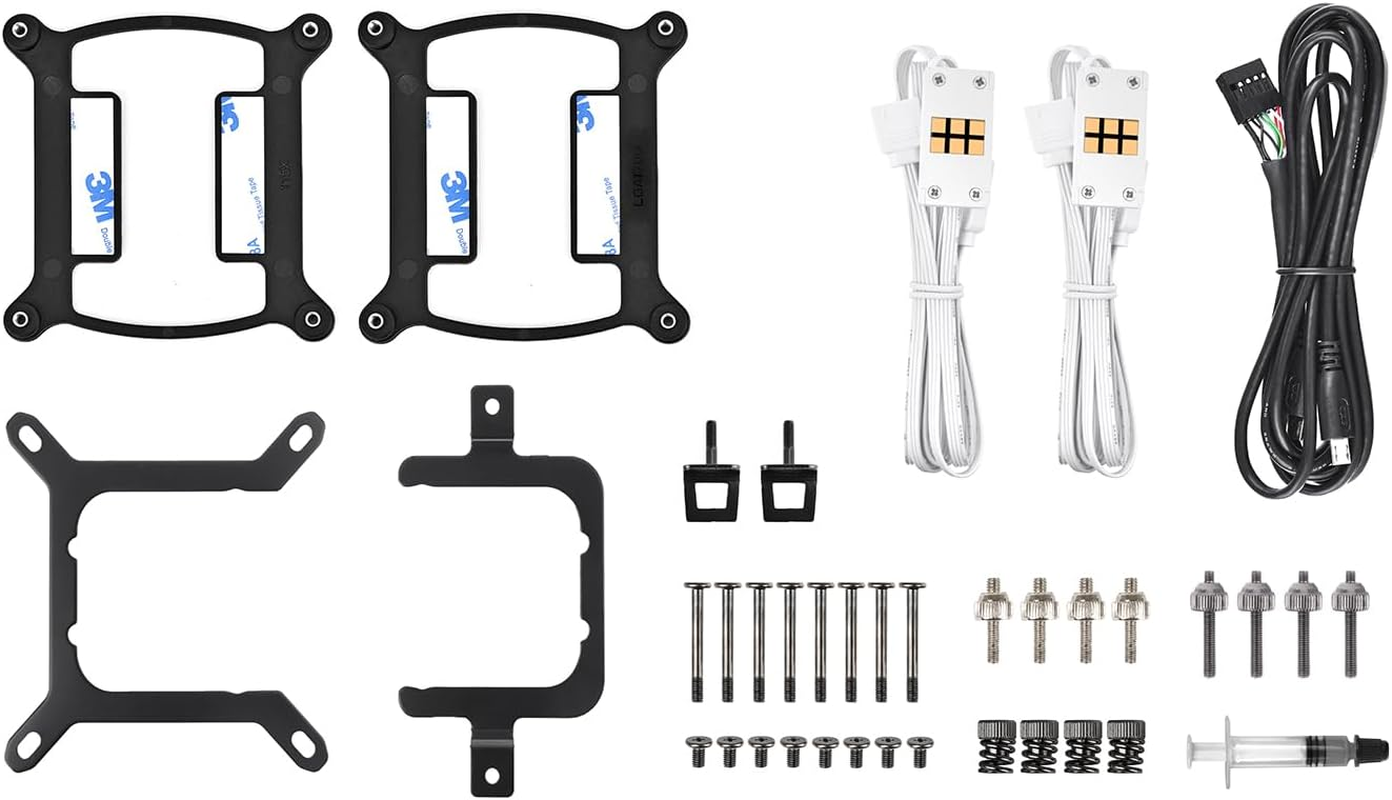 Thermaltake TH420 V2 Ultra EX ARGB Magnetic Connect with 2.1" LCD Display AIO Liquid CPU Cooler Snow Edition, CL-W428-PL14SW-A image number 4