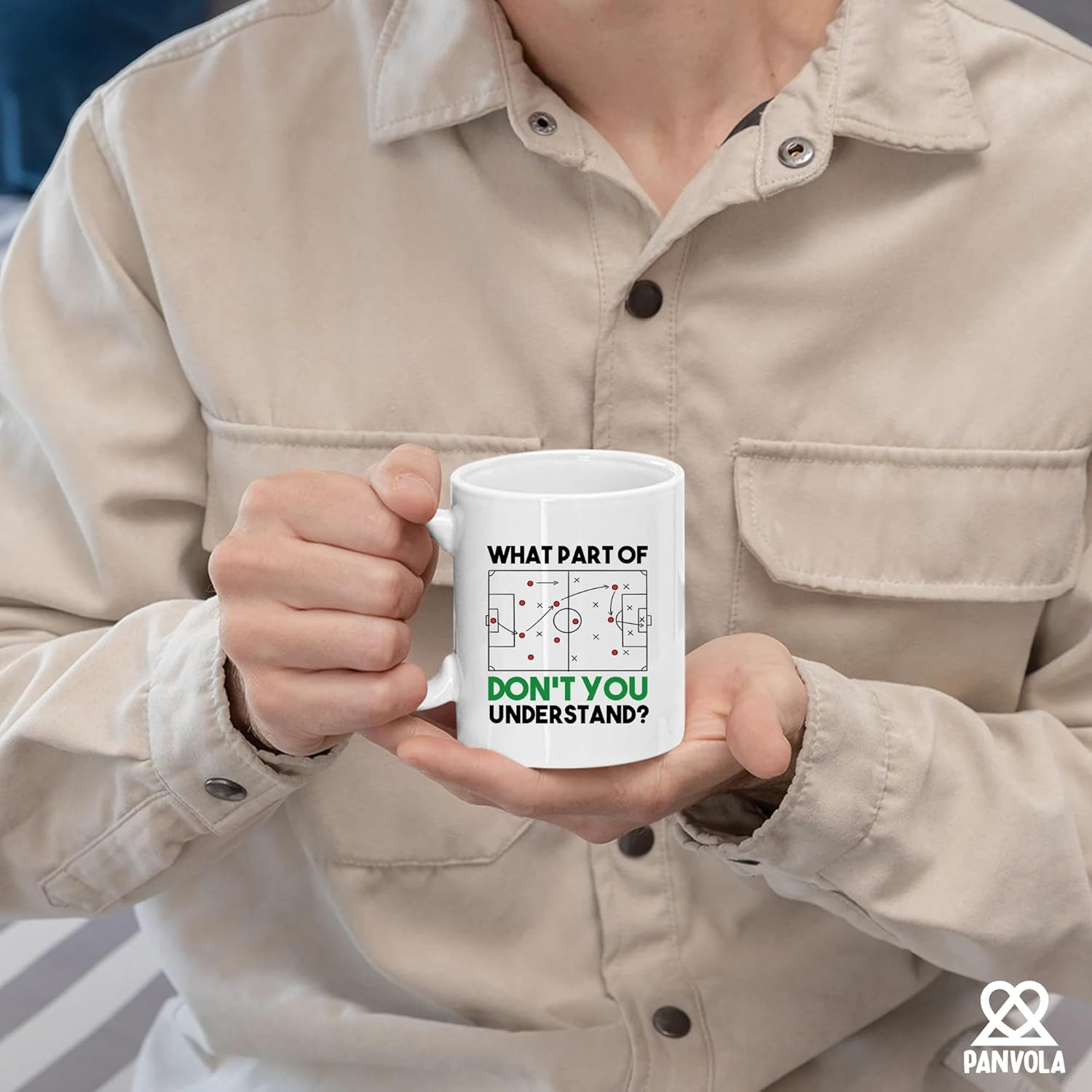 What Part of Don&rsquo;T You Understand Soccer Player Gifts for Coach Soccer Lover Football Gifts for Men Husband Boyfriend Brother Ceramic Mug 11 Oz White image number 3