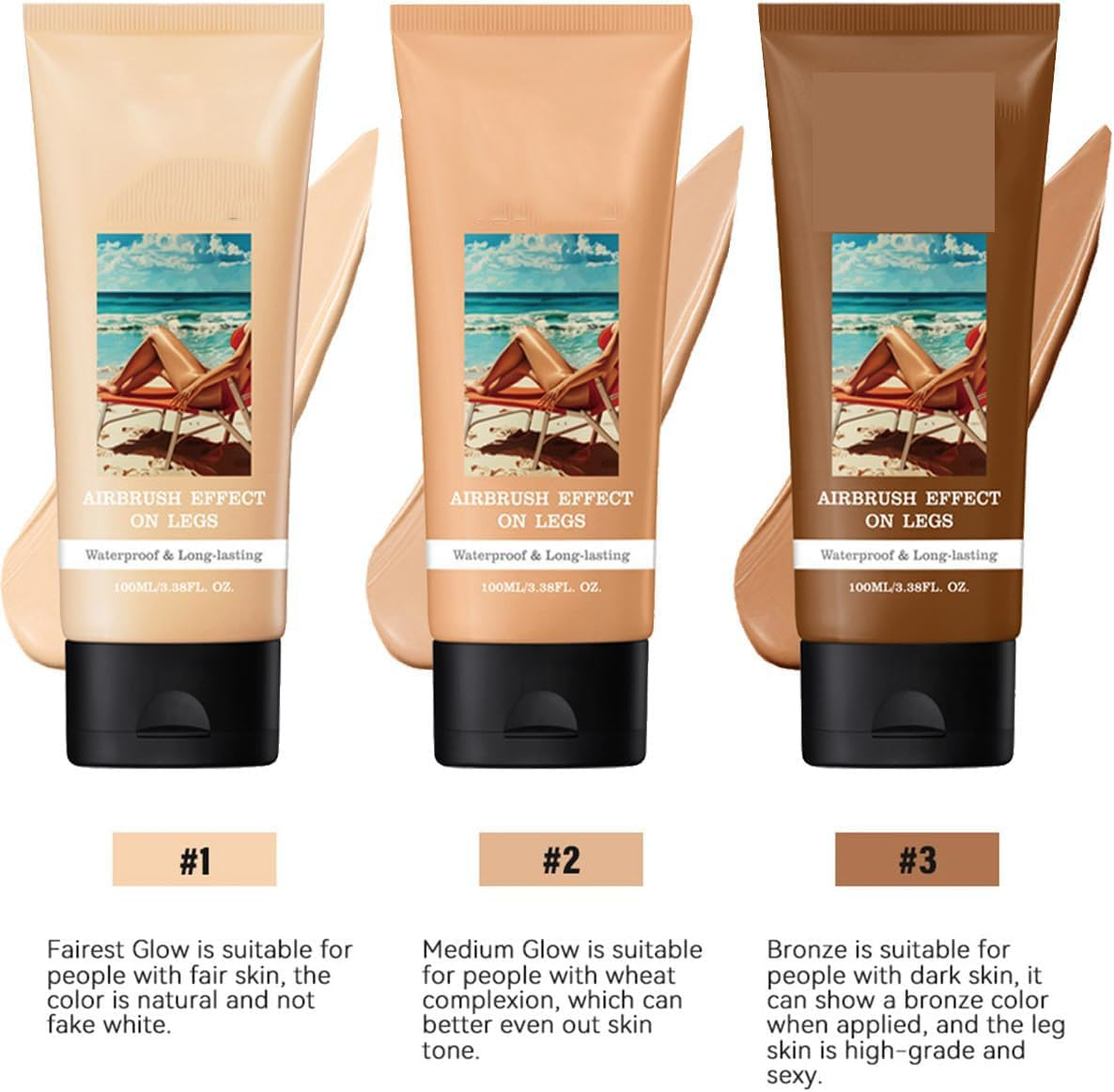 Miracle De Paris Body Coverage Perfector, Miracle De Paris Leg Makeup, Body Coverage Perfector, Transfer-Resistant, Waterproof, Lasts for All Skins (01+02) - 01+02 image number 4