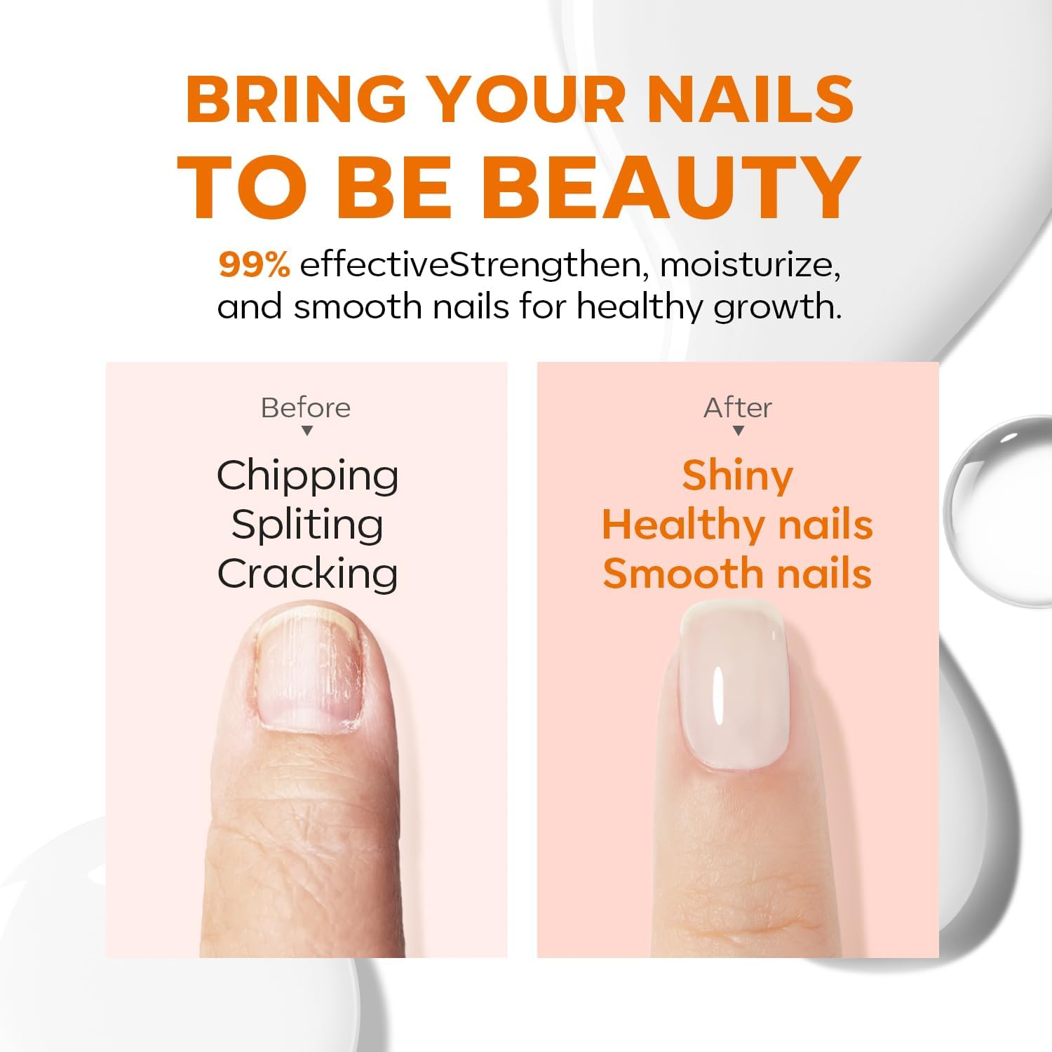 Modelones 15Ml Milky White Nail Natural Concealer Foundation Polish Air Dry Nail Growth Polish for Damaged Nails Imperfection Masking Gifts for Women image number 3