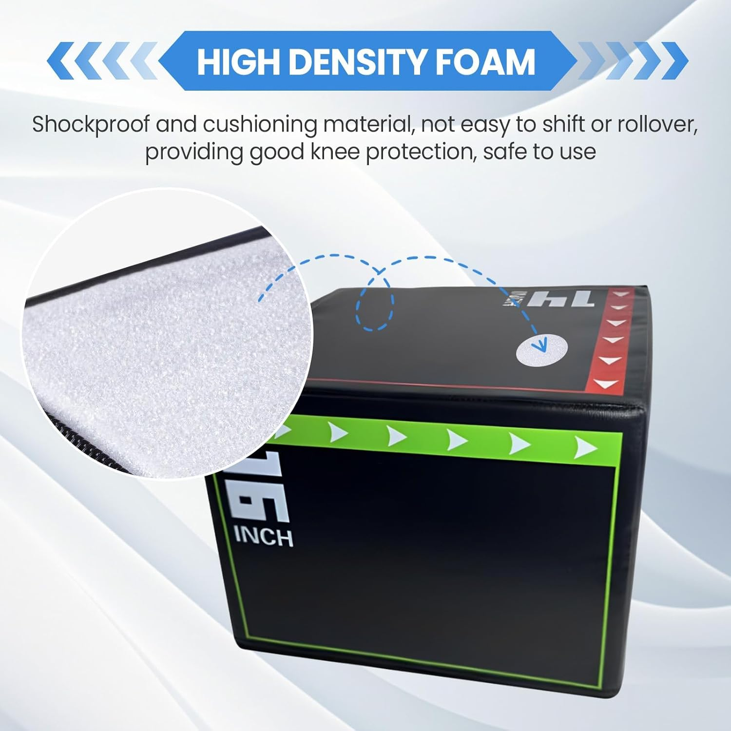 Jump Box, Step up Box, Plyometric Jump Box, Heavy Duty Versatile Plyo Box, Agility Box for Jumping Workout Skipping Lunges Squats image number 5