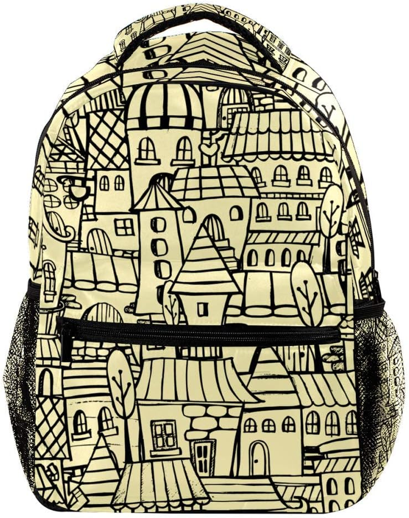 The Scream Backpack Casual Sports Daypack Travel School Bag with Multiple Pockets for Men Women College