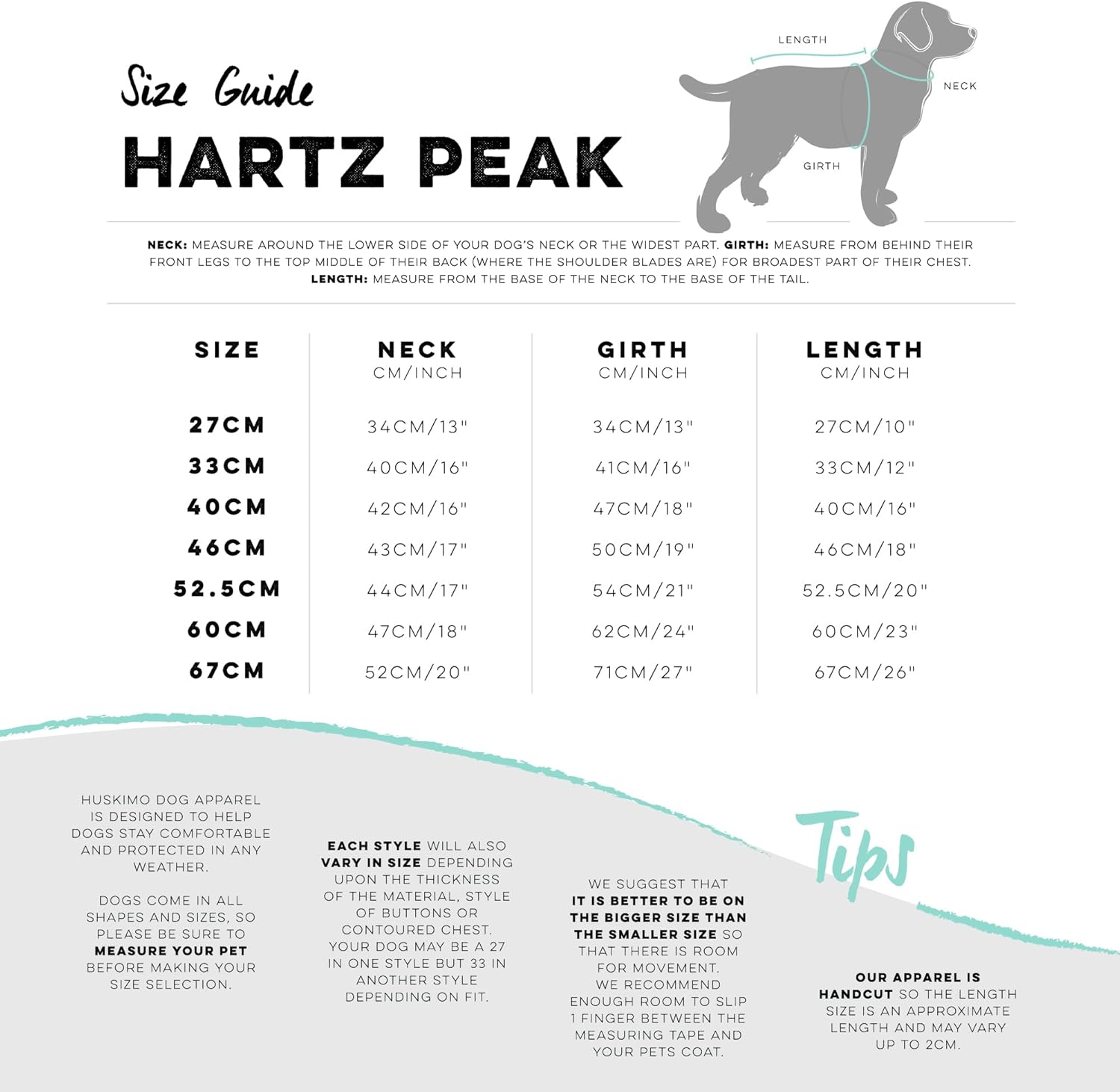 Huskimo Hartz Peak Dog Hoodie, Lagoon, 27Cm image number 5