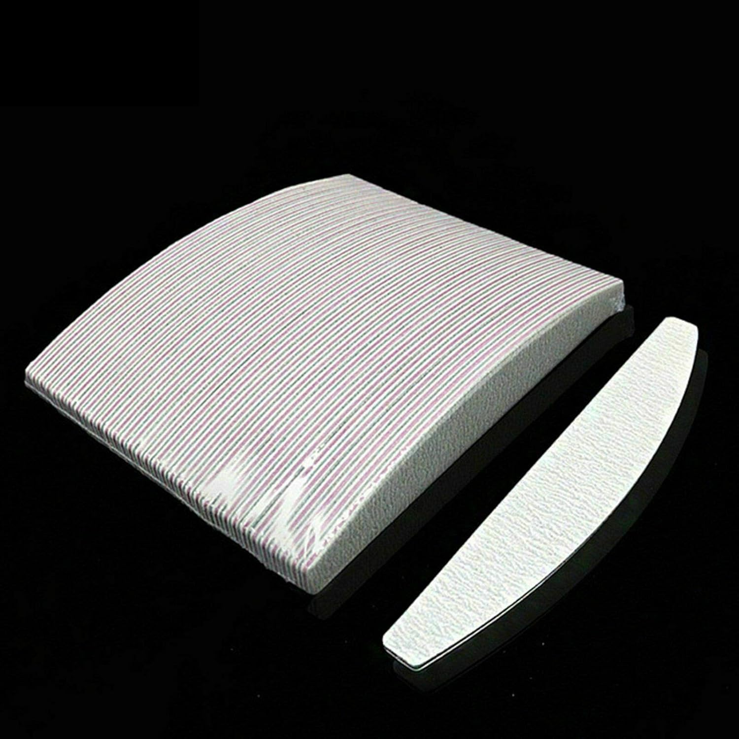 Double Sided Pedicure Nail Files 100 180 Grit Manicure Nail Care Sanding for Nail Art Care (30 PCS) image number 5