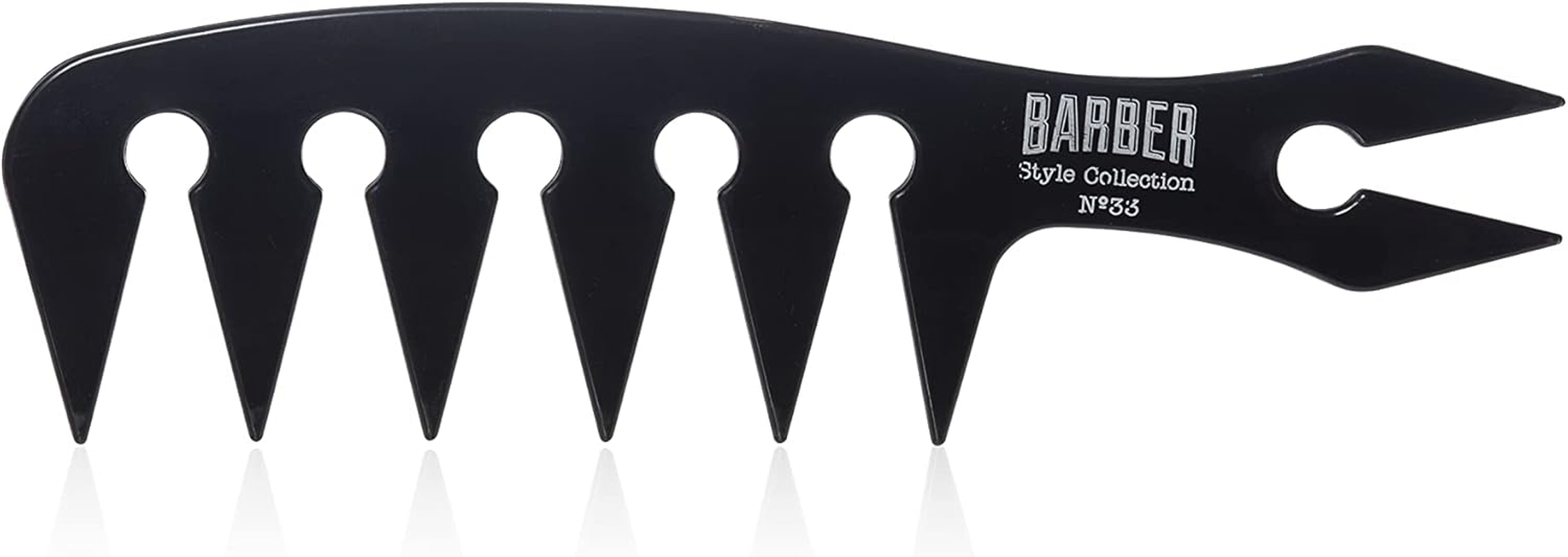 BARBER MARMARA Barbershop Hair Comb Styling Comb for Hair & Beard Shatterproof Flexible Antistatic Grip Comb Double-Sided Heat Resistant Hair Comb Men Barbershop Comb (033) image number 3