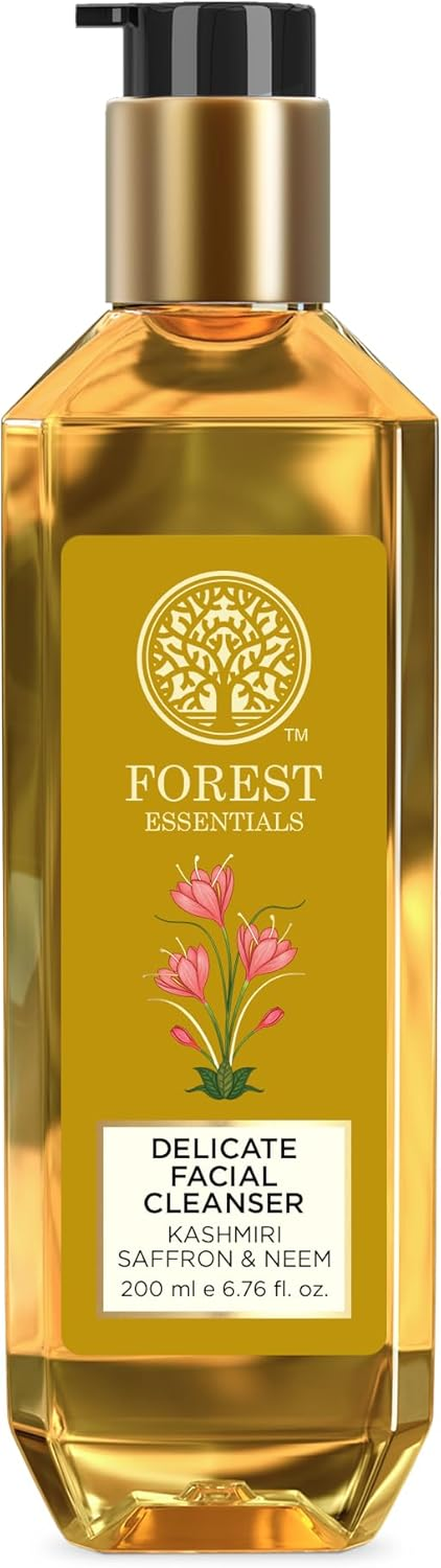 Forest Essentials Delicate Facial Cleanser Saffron & Neem image number 4