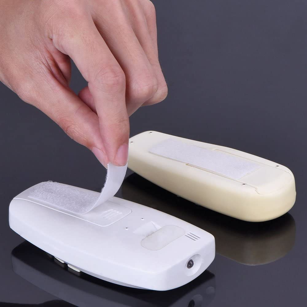 LLPT Hook and Loop Tape 3/4 Inch X 23 Feet Heavy Duty Adhesive Industrial Strength Hook Loop Strip Mounting Tape for Indoor and Outdoor White (HTW030) - White image number 2