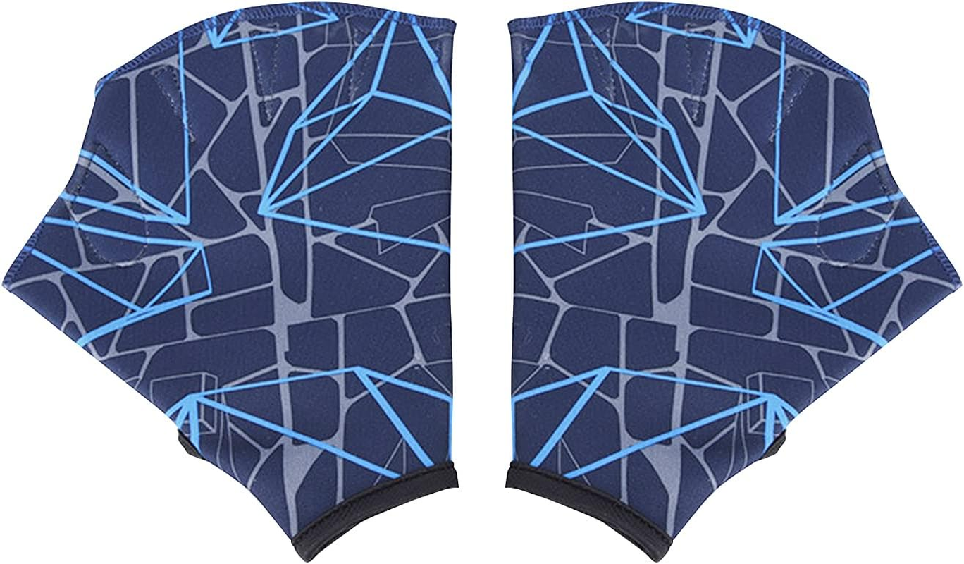 Nylon Swimming Gloves Aquatic Swimming Webbed Gloves Water Training Hand Webbed Hands Webbed Flippers Swim Gear Gloves Fit Aquatic Training Swim Costume Dive Hand Equipment