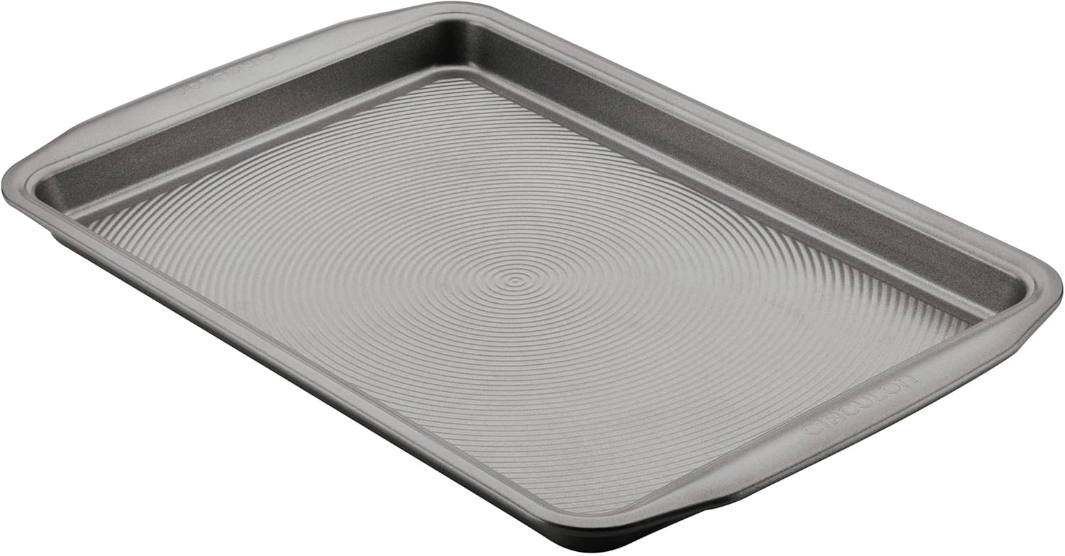 Circulon Nonstick Bakeware, Nonstick Cookie Sheet/Baking Sheet - 10" X 15", Gray