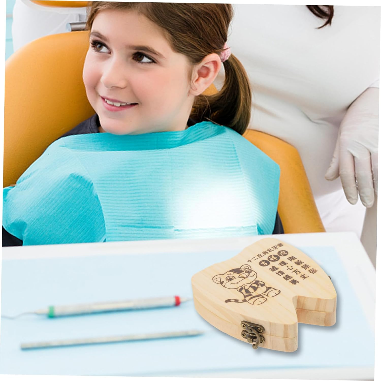 Kisangel 1 Set Tooth Keepsake Box Tooth Holder for Engraving Compact Design for Easy Carrying and Cherished Memories image number 5