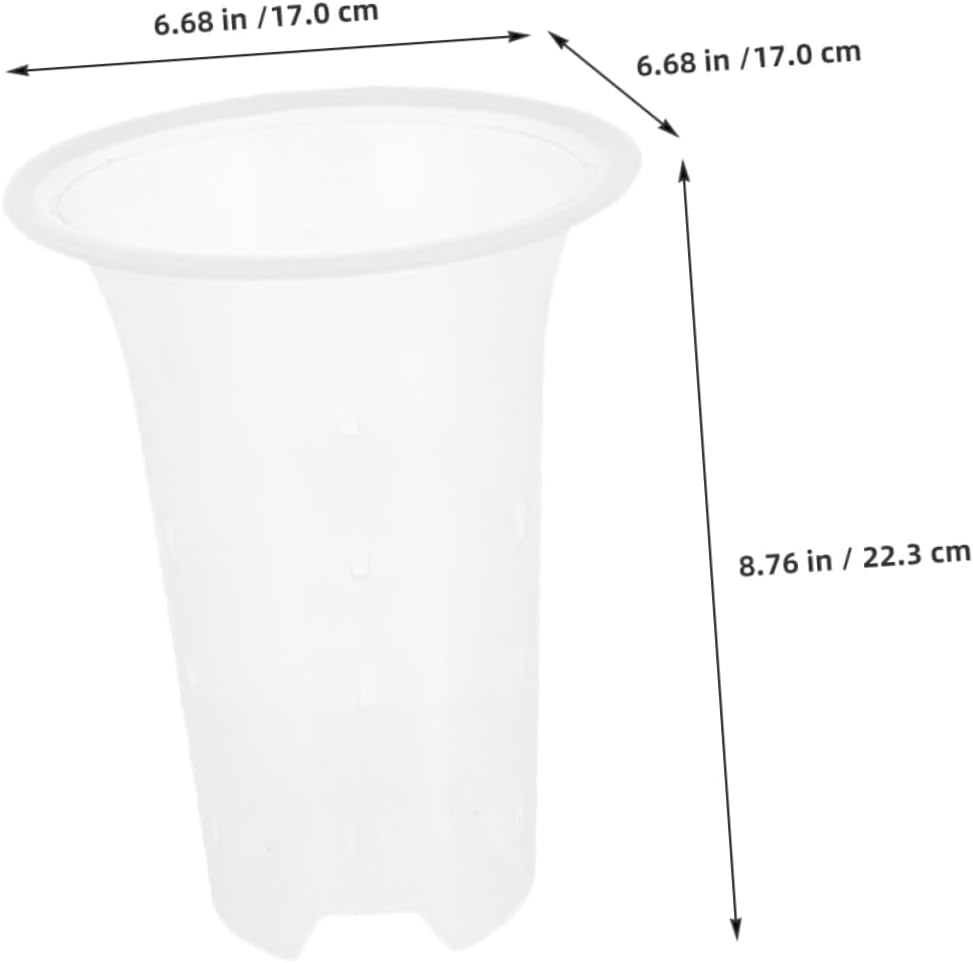 8Pcs Pp Material Orchid Pot Planters Flower Pots Side for Succulent Planting Decor image number 5