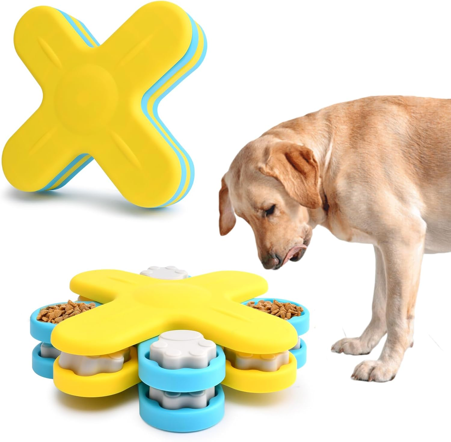 Dog Puzzle Toy, Dogs Puzzles Feeder, Puppy Enrichment Toy for Large Medium Small Dogs, Interactive Do-G Toys Treat Puzzle Dog Enrichment Toys image number 2