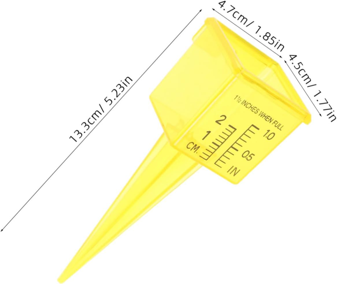 Didiseaon 20Pcs Wide Mouth Rain Gauge Sprinkler Water Level Tool with Dual Scale for Outdoor Patio Garden Lawn Monitoring Easy Soil Installation and Portable Design image number 2