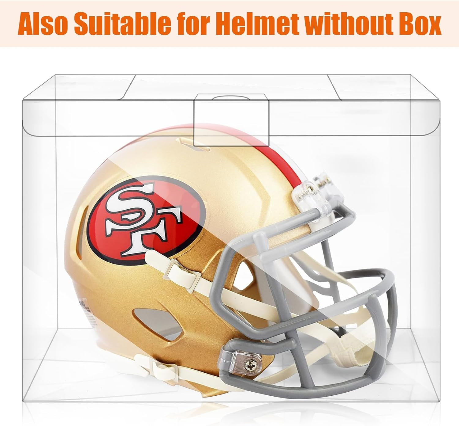 10 Pack Mini Football Helmet Display Case, Mini Helmet Protector Case, Mini Helmet Case for Display image number 1