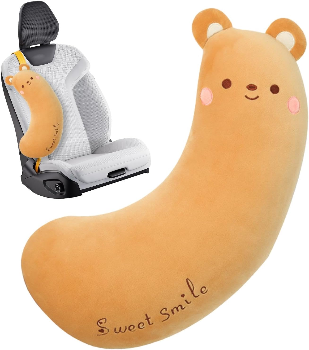 Seat Belt Cover Pad for Kids,Cute Seat Belt Cover Pillow Toddler Car Pillow | Washable Neck Support Cushion Car Seat Belt Cushion for Automobiles