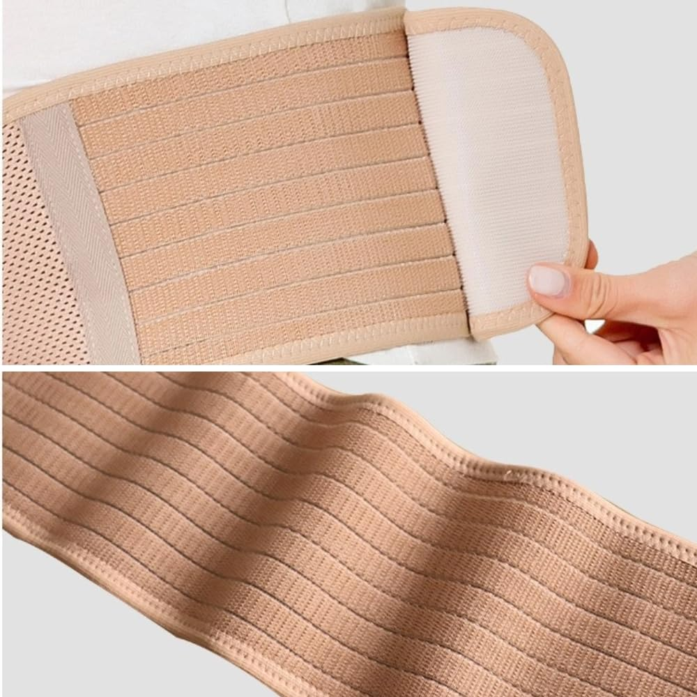 Poemtian Maternity Belly Band for Pregnant Women Adjustable Maternity Belt Pregnancy Belly Band Back Support Abdominal Binder Back Brace image number 4