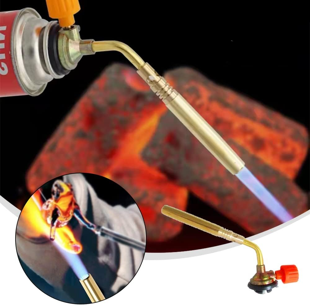 Gas Lighter Kitchen Blow Torch Cooks Blow Lighter Stainless Steel Blow Torch ，For Creme Brulee, Baking, BBQ