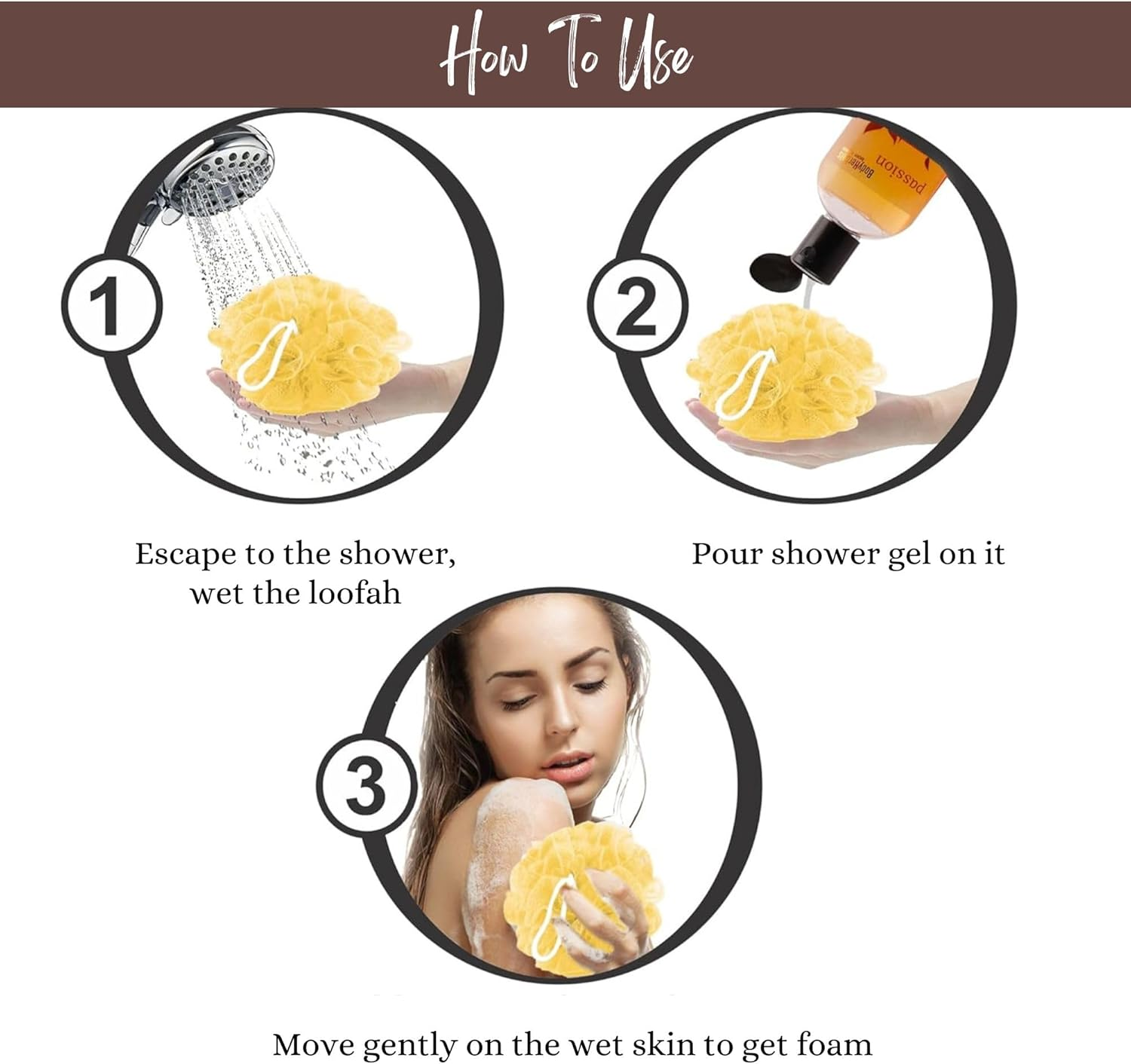 Bodyherbals Passion, Vanilla Shower Gel with Skin Conditioners (200Ml) Beauty, Bath & Shower, Soaps & Body Washes, Body Wash Gels image number 4