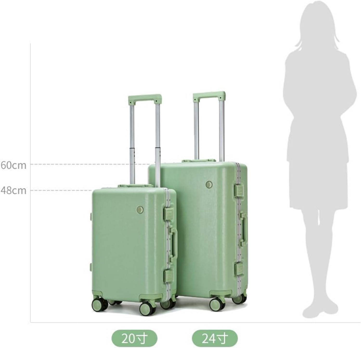 Checked Luggage Carry on Luggage Cabin Luggage Multifunctional Partition Trolley Case Light Password Travel Hardside Luggage Luggage Suitcase (Color : E, Size : 20Inch) image number 5