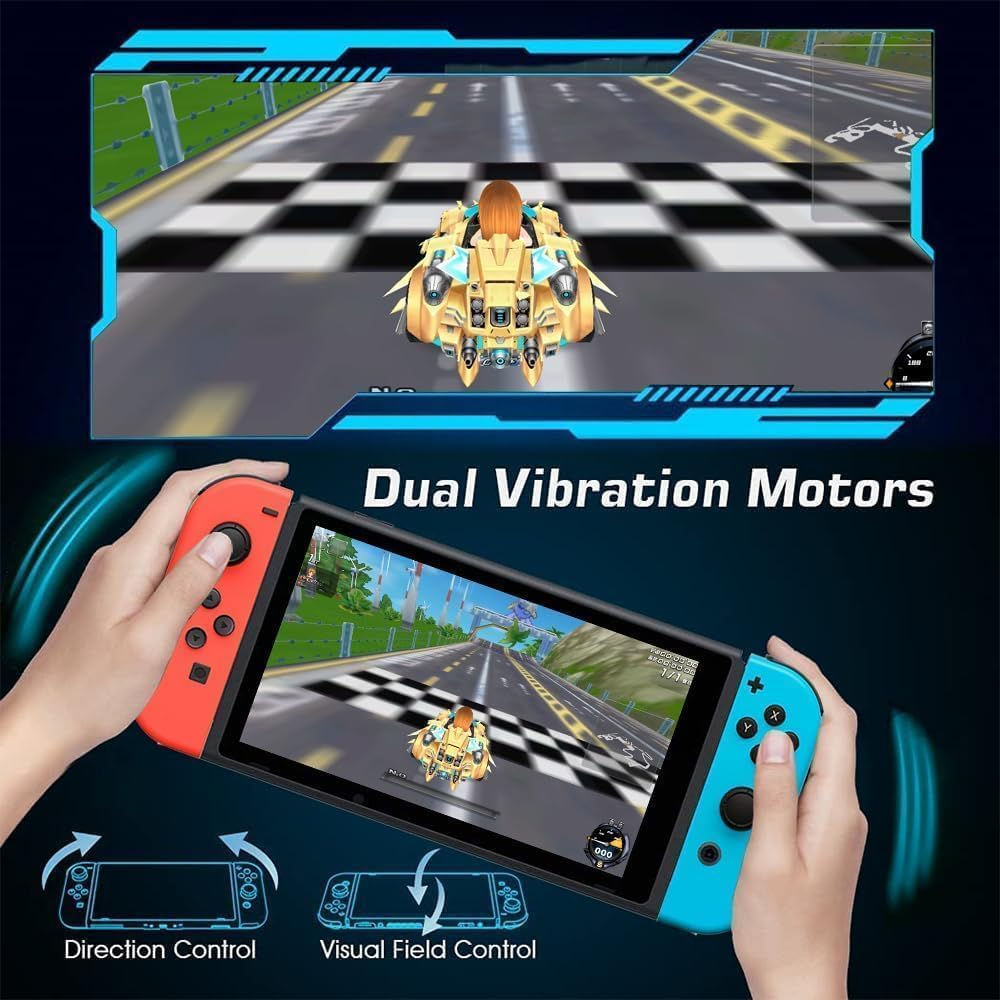 Joy Con Controller for Nintendo Switch Replacement for Nintendo Switch Controller, Compatible with Switch, Wireless Left and Right Joy Con for Switch Nintendo Support Dual Vibration/Wake-Up/Screenshot, Joy Con Controller for Switch OLED Lite image number 3