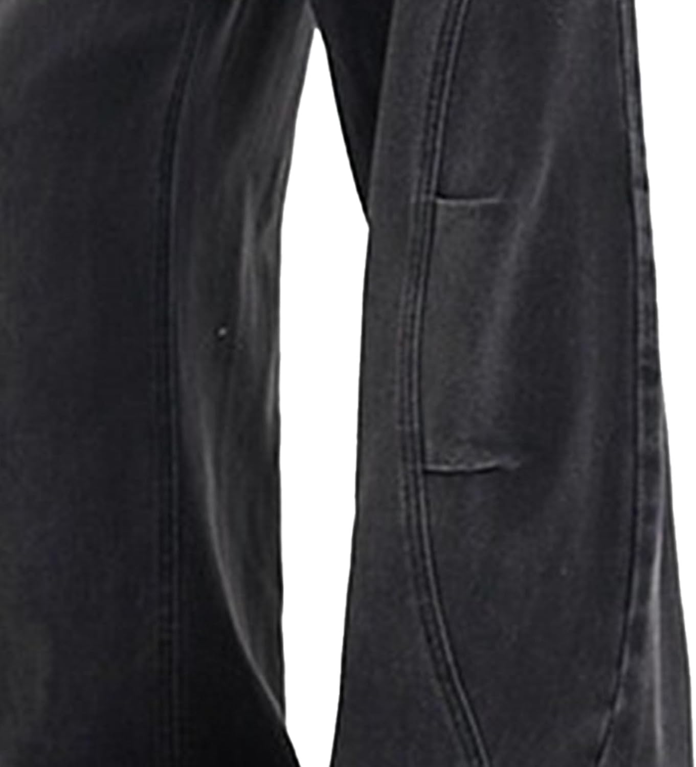 Baggy Jeans for Men Distressed Denim Wide Leg Trousers Casual Loose Fit Streetwear Y2K Trend image number 1