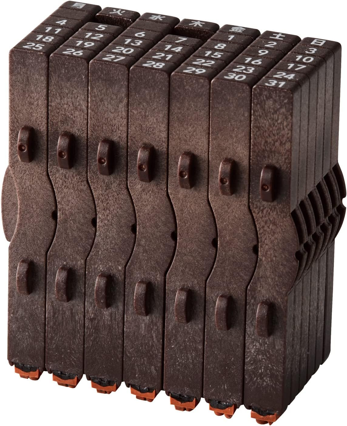 Shachihata GRJ-5ACE Rubber Stamp Consolidated Numbers Stamp Perpetual Calendar English