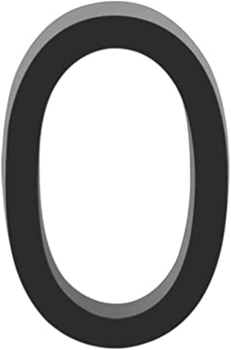 3 Inch Mailbox Numbers, 3D Door Mailbox Numbers 0-9 Self Adhesive House Door Numbers House Street Address Numbers Stickers for House, Apartment, Office, Hotel Room (Black-0) image number 2