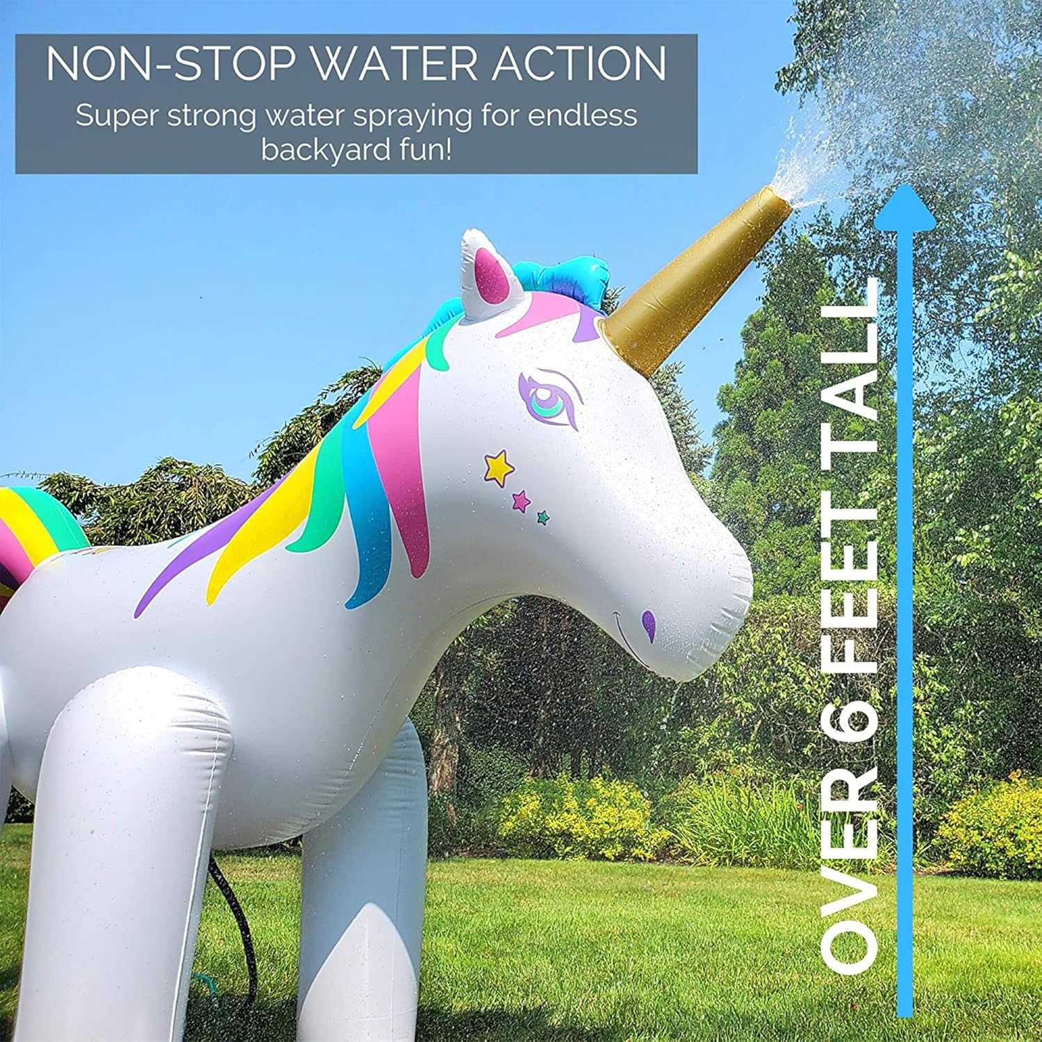Swimline 14001 Humongous Unicorn Sprinkler 104'' X 72'' X 35'' image number 3