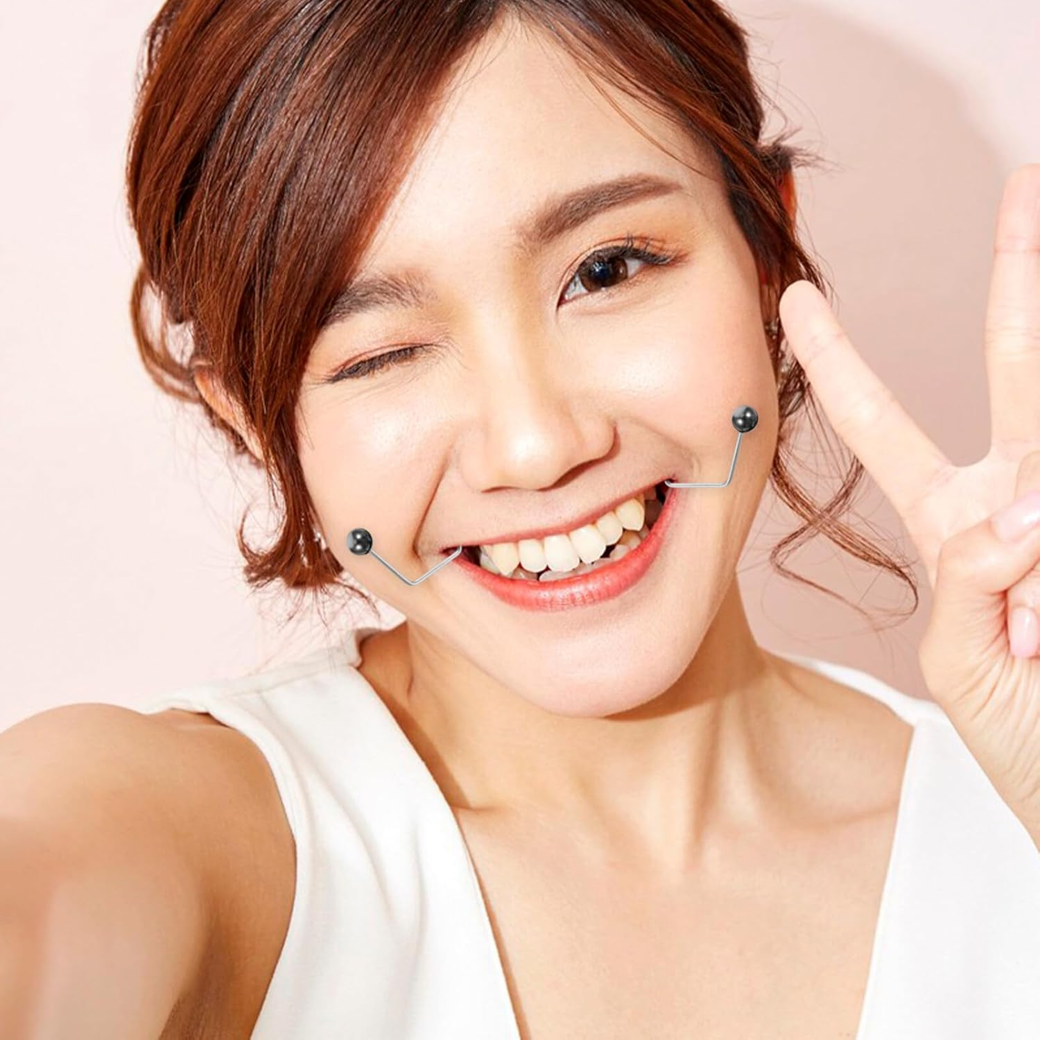 FRCOLOR Dimple Makers Dimples Trainer Face Dimples Develop Makers Dimples Shaper Face Exercisers Black image number 6