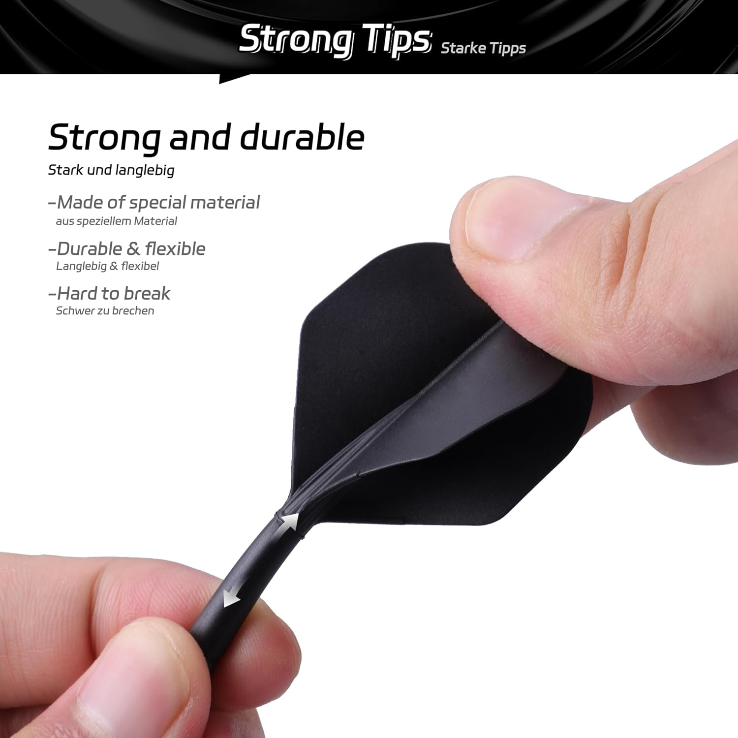 Cyeelife One Piece Dart Shafts and Dart Flights, Dart Accessories Dart Shafts and Flights, Dart Accessories, Set of 3 - Blue-2Ba image number 5