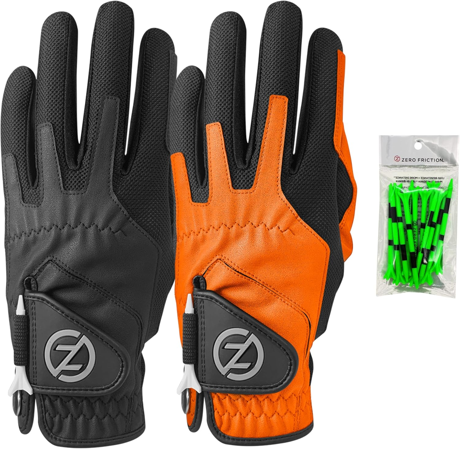 Zero Friction Male Men'S Compression-Fit Synthetic Golf Glove, Universal Fit